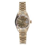 Rolex Oyster Perpetual Datejust 18ct lady's bracelet watch, ref. 69178, serial no. E40xxxx, circa