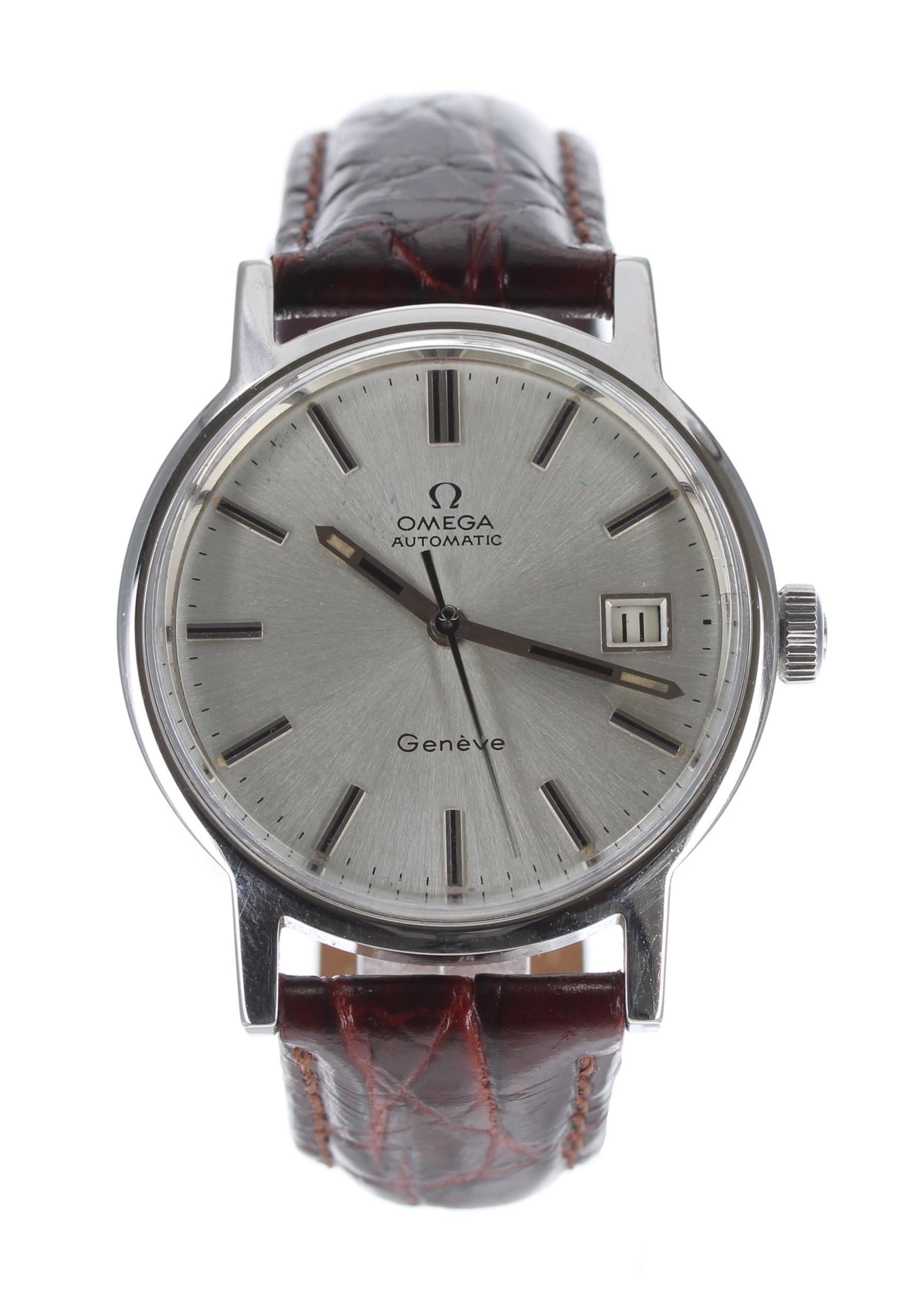 Omega Genéve automatic stainless steel gentleman's wristwatch, ref. 1660098, serial no. 33399xxx,