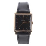 Omega automatic square cased gold plated and stainless steel gentleman's wristwatch, ref. 161.014,