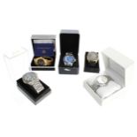 Five modern gentleman's wristwatches to include Accurist, Astron, Eichmuller, Limit and Omax (5)