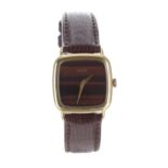 Piaget 18ct lady's wristwatch, ref. 9902, serial no. 236xxx, circa 1980s, signed tiger's eye dial