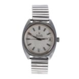 Bulova Accutron stainless steel gentleman's wristwatch, case ref. 5-174399, silvered dial with baton