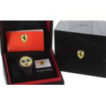 Ferrari Scuderia Chronograph gentleman's wristwatch, yellow dial with rubber band, 42mm - ** with