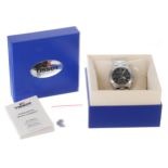Tissot PR50 Chronograph stainless steel gentleman's wristwatch, ref. J378/478, black dial, quartz,