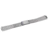 Omega stainless steel gentleman's wristwatch bracelet, ref. 1039, dated '2.67', 7.25" long