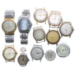 Selection of wristwatches for repair to include Timex Electric, Timex automatic, Citizen