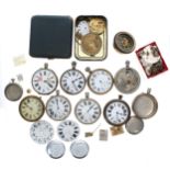 Assorted Goliath pocket watch parts