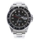 Rolex Oyster Perpetual Date GMT-Master II stainless steel gentleman's wristwatch, ref. 16710,