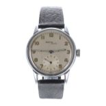 Zenith Sporto stainless steel gentleman's wristwatch, serial no. 36444xx, circa 1940s, signed