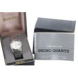 Seiko Quartz 4004 stainless steel gentleman's wristwatch, ref. 0903-8169, 36mm - ** with Seiko
