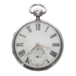 Late 18th century English silver rack lever pocket watch, Chester 1799, the fine quality gilt