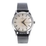 Certina automatic stainless steel gentleman's wristwatch, ref. 28001-1, circular silvered dial
