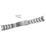 Rolex Oyster stainless steel gentleman's watch bracelet, ref, 93250, with spring bars, 6.5" long