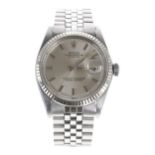 Rolex Oyster Perpetual Datejust stainless steel gentleman's wristwatch, ref. 1601, serial no.