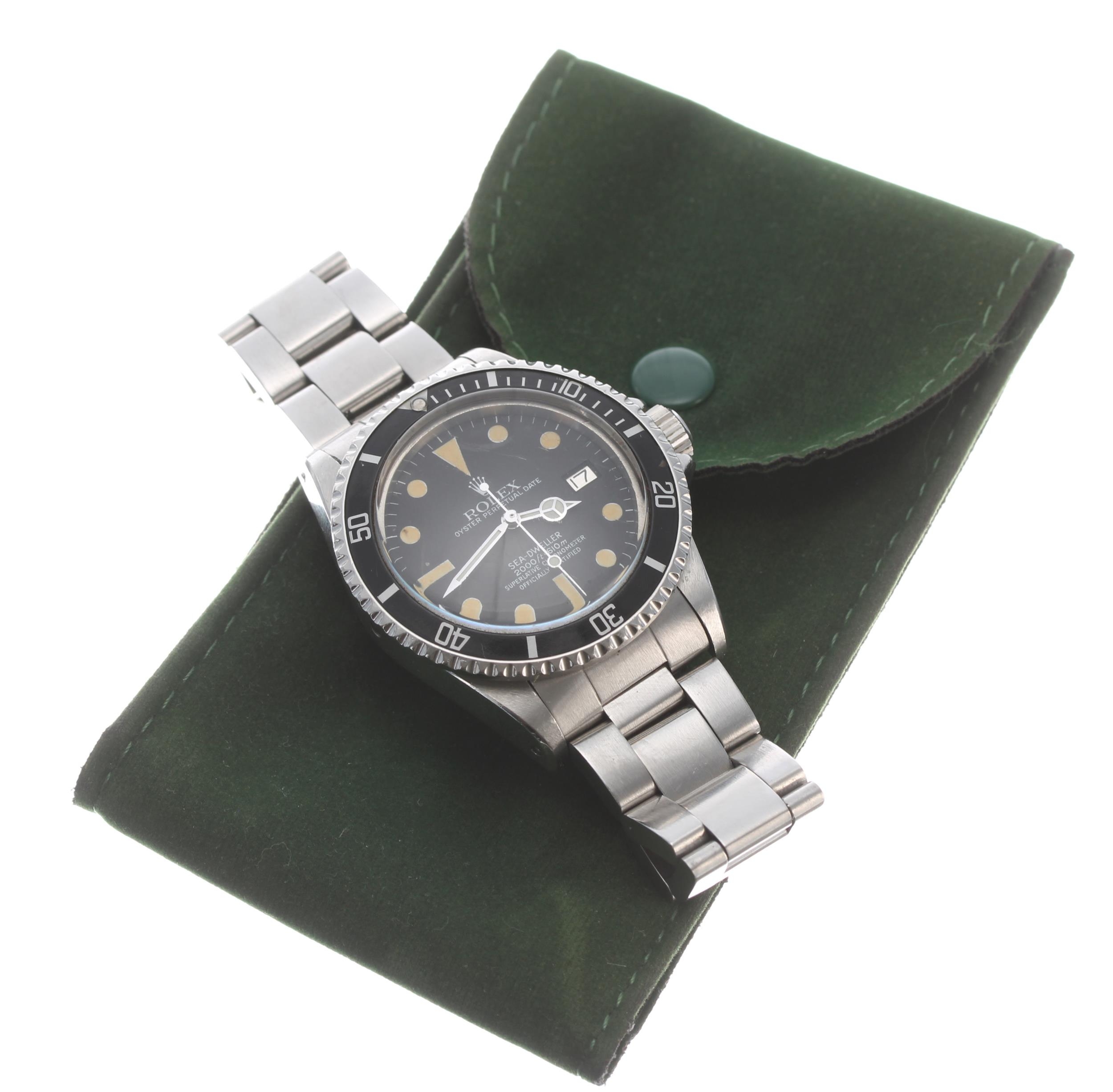 Rolex Oyster Perpetual Date Sea-Dweller 'Great White' stainless steel gentleman's wristwatch, ref. - Image 2 of 10