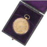 Fine 19th century 18ct cylinder pocket watch, London 1822, the fusee movement signed Hughtie, 56