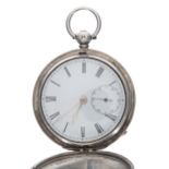19th century silver hunter fusee lever pocket watch, London 1857, signed Gaydon, Barnstaple, no.