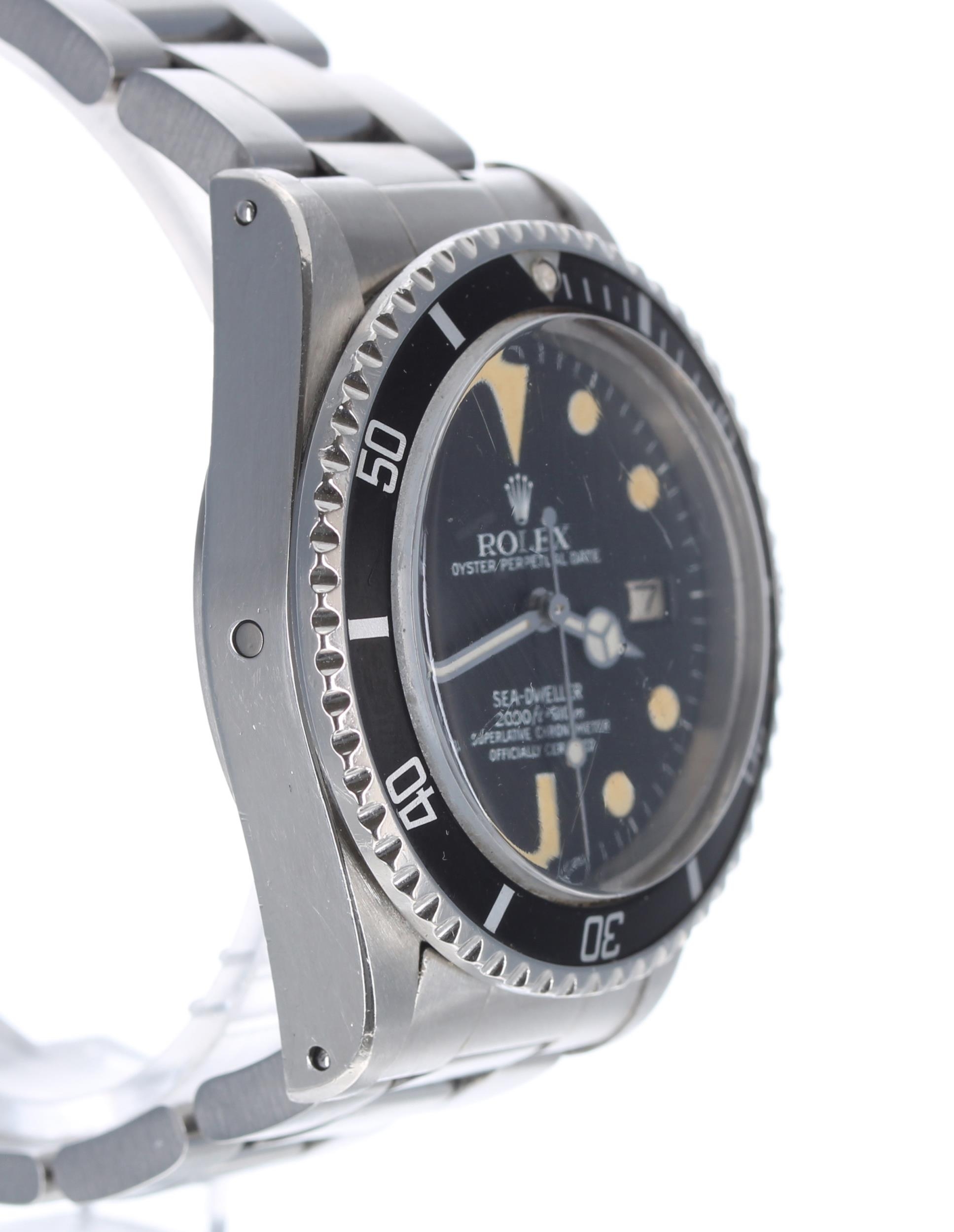 Rolex Oyster Perpetual Date Sea-Dweller 'Great White' stainless steel gentleman's wristwatch, ref. - Image 4 of 10