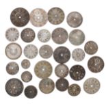 Quantity of silver pocket watch and fob watch dials