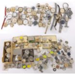 Quantity of wristwatch movements to include Smiths cal. 27.CS, J.W. Benson, Bulova cal. 10BAC,