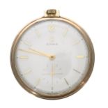 Cyma rolled gold lever dress pocket watch, signed 17 jewel movement, no. 293564, signed dial with