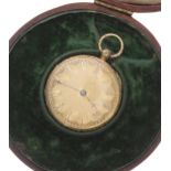 Small Victorian 18ct fusee lever pocket watch, London 1845, the movement signed Tinson, Hertford,