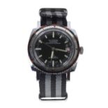 Hudson Seawatch Super Waterproof stainless steel diver's wristwatch, case no. 233, rotating bezel,