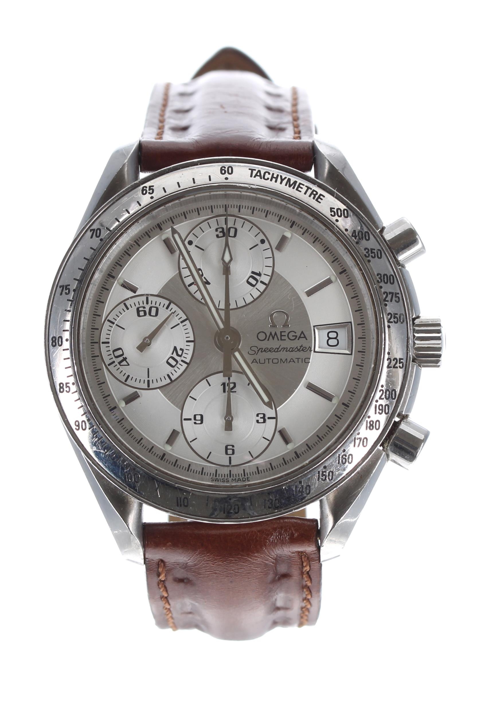 Omega Speedmaster chronograph automatic stainless steel gentleman's wristwatch, ref. 175.0083,