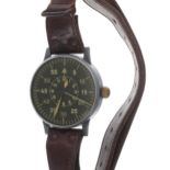 Rare German Military Laco Luftwaffe 'B.Uhr' pilots/navigators watch, ref no. 127-560B, circa