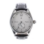 Davis Retro Collection 0730 Automatic Regulator stainless steel gentleman's wristwatch, black
