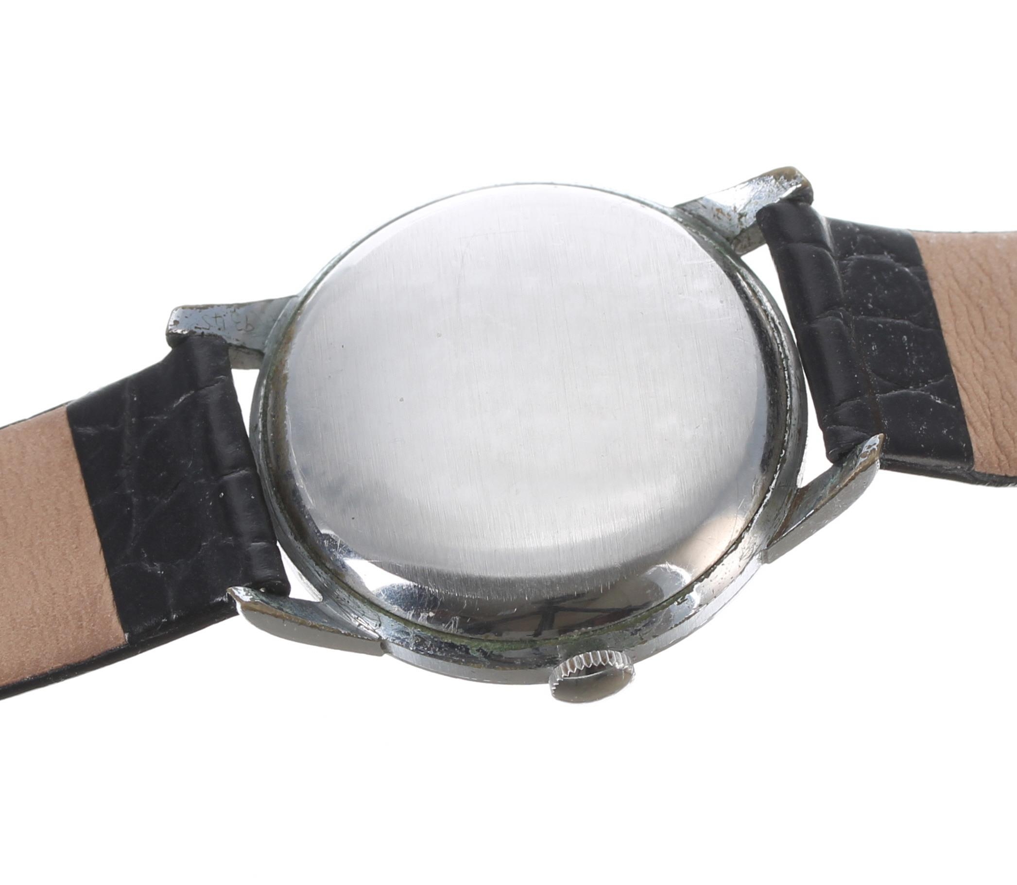 Cyma Cymaflex automatic stainless steel gentleman's wristwatch, ref. 11218.6 899, signed silvered - Image 2 of 3