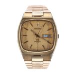 Seiko SQ quartz 4004 gold plated stainless steel gentleman's wristwatch in need of repair, ref.