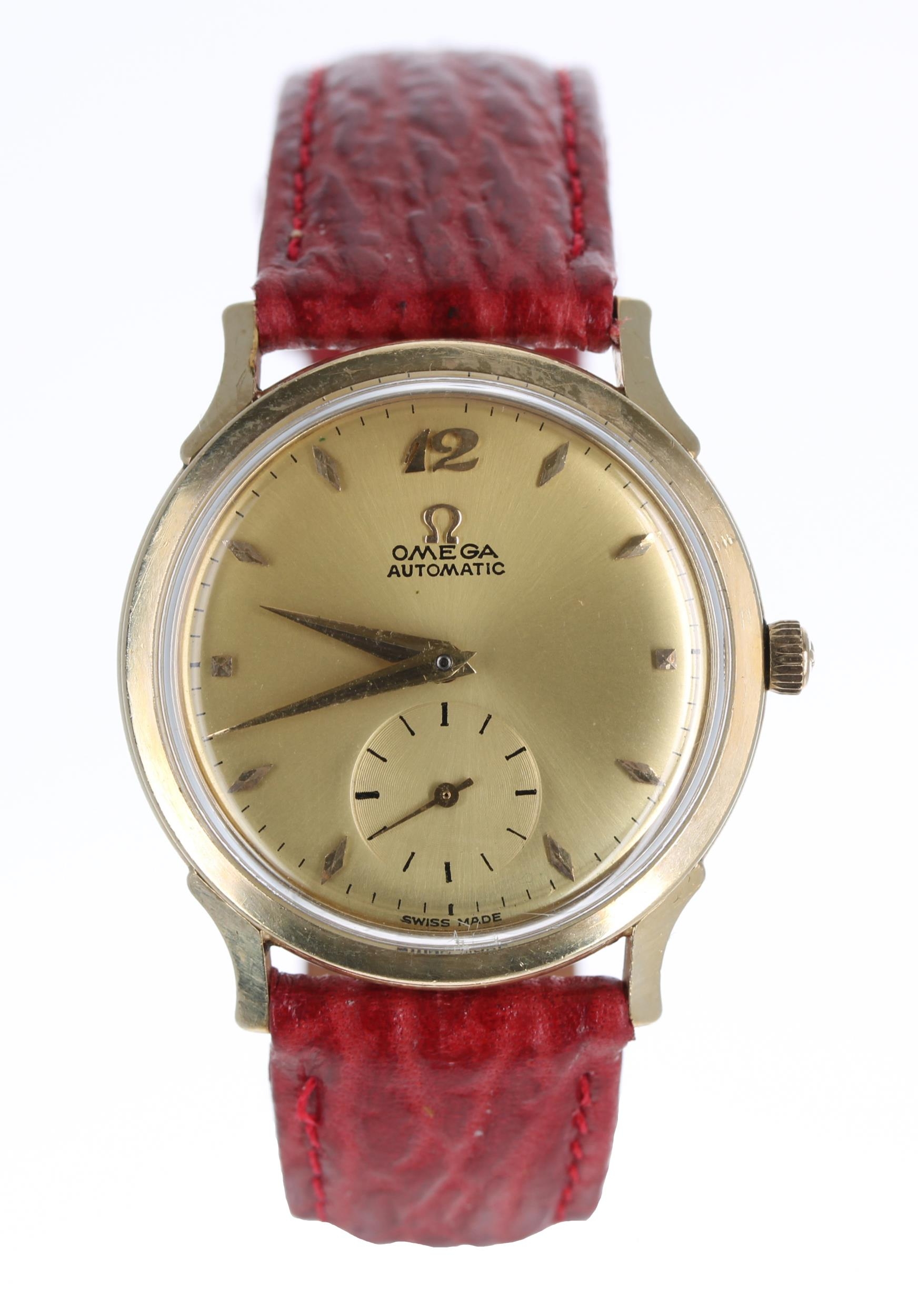 Omega 14k gold filled automatic 'bumper' gentleman's wristwatch, ref. F-6251, serial no. 13855xxx,