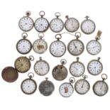 Twenty pocket watches for spares or repair