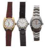Three lady's automatic wristwatches to include Seiko, Tissot and Certina (3)