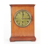 Walnut single fusee bracket clock, the movement bearing the trademark maker's logo GRV within a