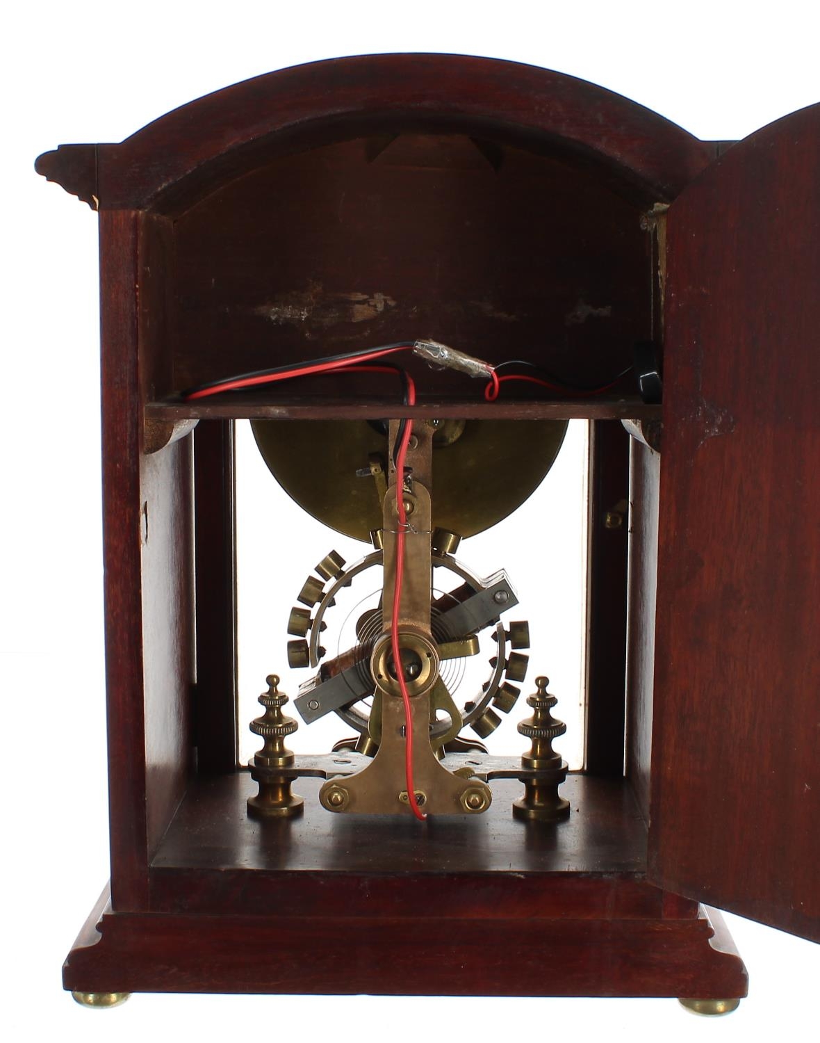 Good Eureka electric mantel clock, the 4.5" cream dial signed Eureka Clock Co Ltd, London over the - Image 5 of 5