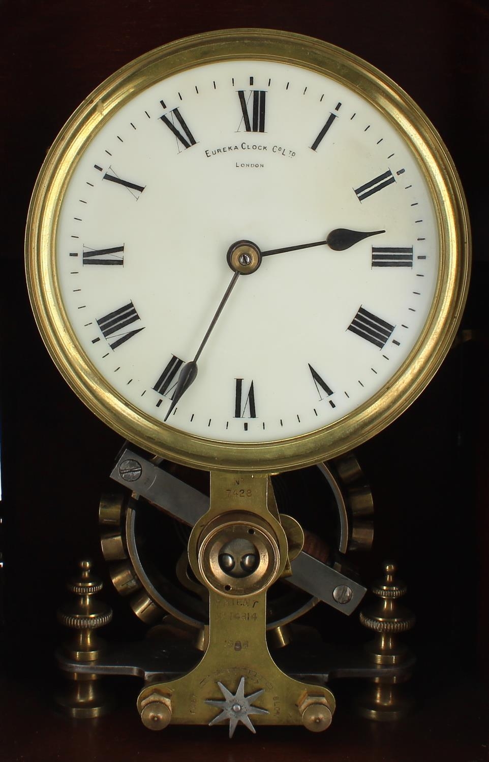 Good Eureka electric mantel clock, the 4.5" cream dial signed Eureka Clock Co Ltd, London over the - Image 2 of 5