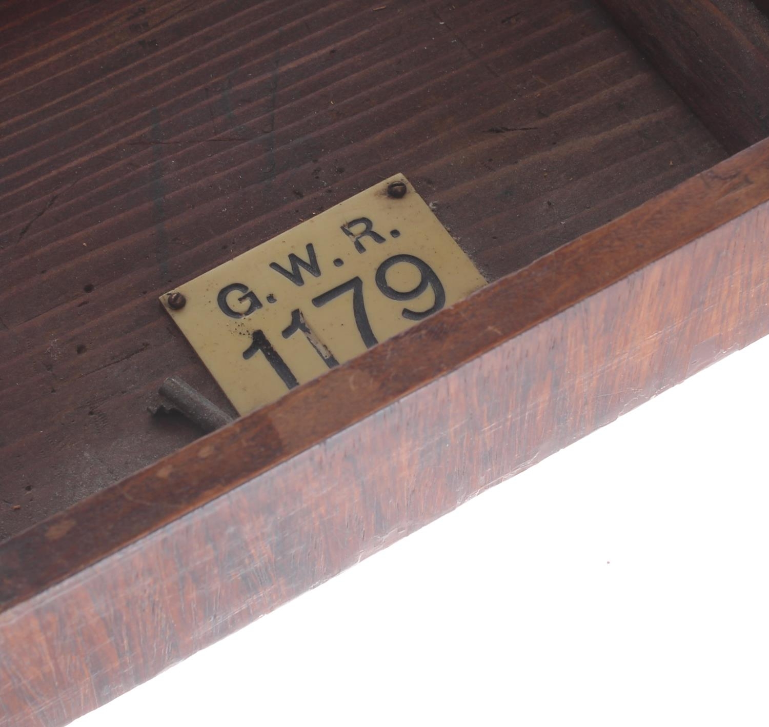 Great Western Railway (G.W.R) rosewood single train mantel clock with Lenz Kirch movement stamped - Image 4 of 4