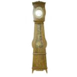 French oak Comtoise eight day longcase clock, the 8.25" convex white dial signed Tiercelin á