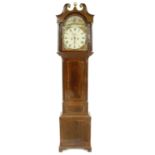 Scottish mahogany eight day longcase clock signed Samuel Ritchie, Forfar, with subsidiary seconds