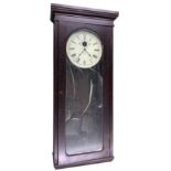 Large electric time recorder clock, the 14" cream dial signed E. Howard & Co. Boston, with