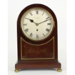 Mahogany single fusee bracket clock, the 6.5" silvered dial signed Kaye & Co. Ltd, Worcester, within