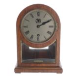 Great Western Railway (G.W.R) rosewood single train mantel clock with Lenz Kirch movement stamped