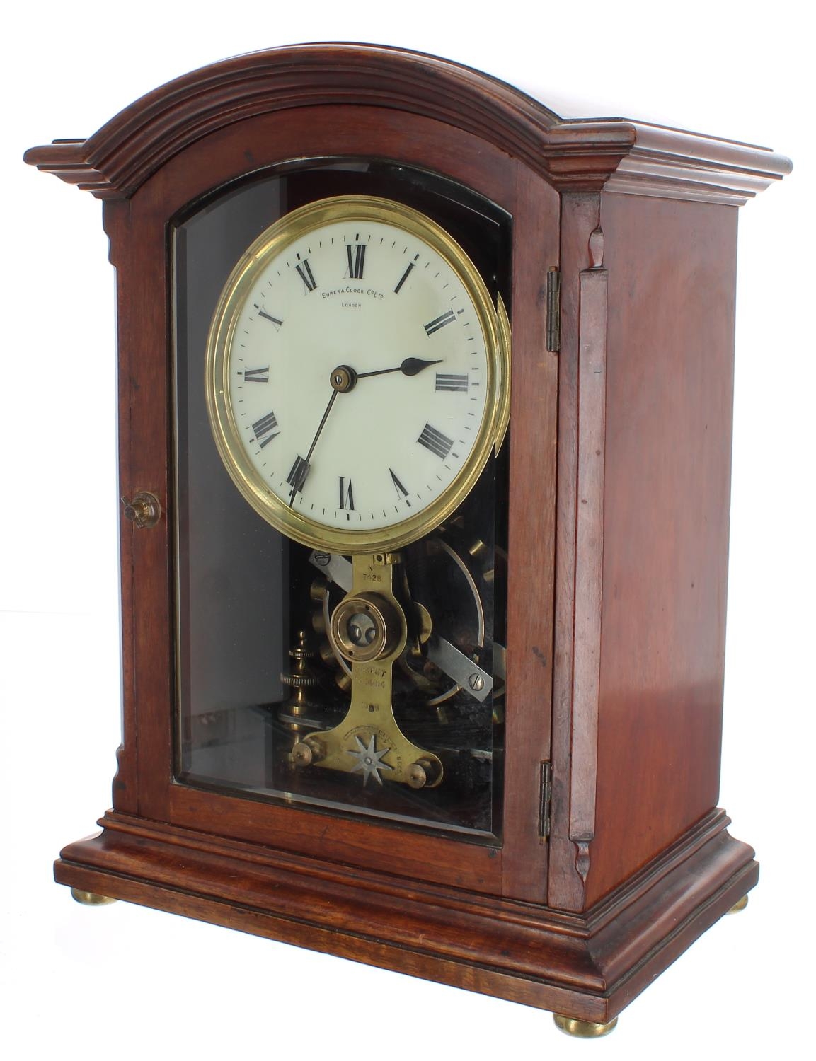 Good Eureka electric mantel clock, the 4.5" cream dial signed Eureka Clock Co Ltd, London over the - Image 3 of 5