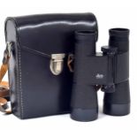 Pair of Leitz Trinovid 10x40 122m/1000m binoculars, No. 765930, in the manufacturers leather case