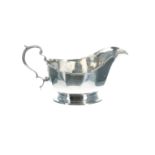 Mappin & Webb faceted silver cream jug,  hallmarked Birmingham 1936 and further inscribed Mappin &