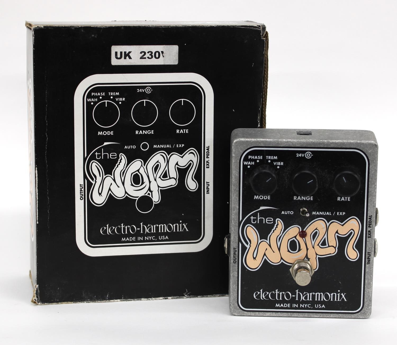 Electro Harmonix The Worm guitar pedal, boxed