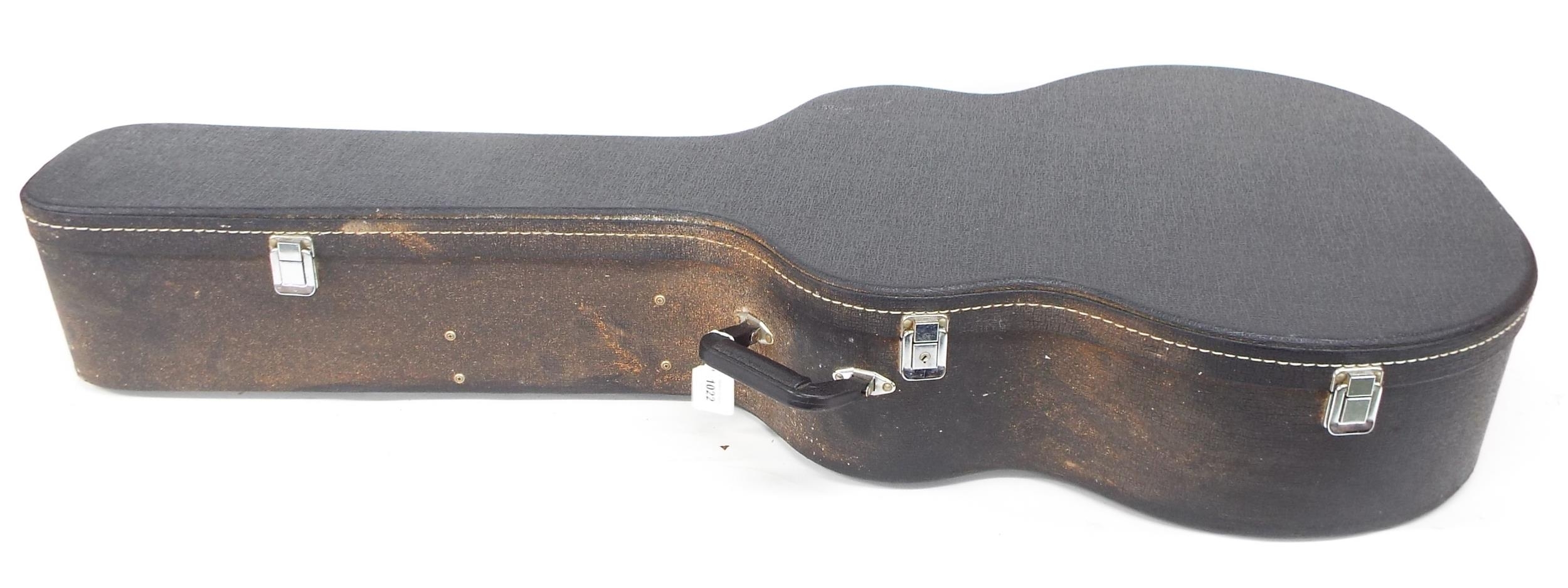 Acoustic guitar hard case suitable for a 17" approx lower bout guitar - Image 2 of 2