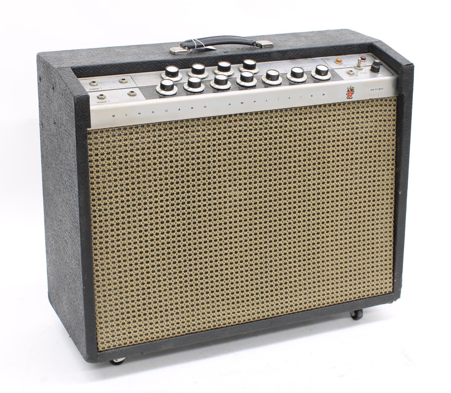 1960s Gibson Vanguard GA77 RVT guitar amplifier, made in USA, ser. no. 710727 (USA voltage)
